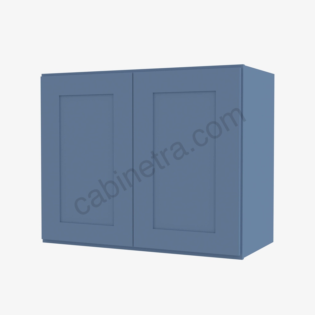 AX-W3330B Double Door Wall Cabinet | Forevermark Xterra Blue Shaker