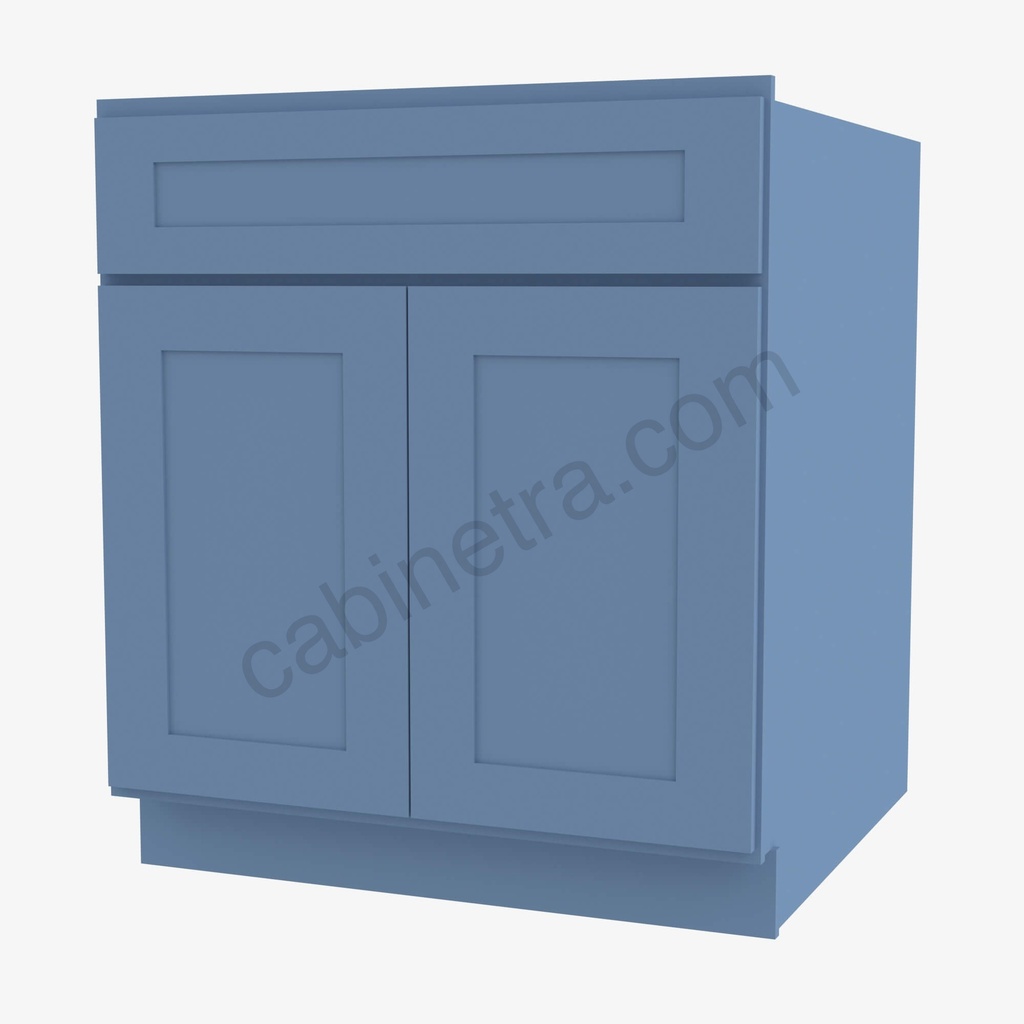 AX-B24B Double Door Base Cabinet | Forevermark Xterra Blue Shaker