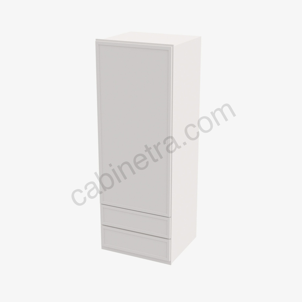 PW-W2D1848 Wall Cabinet With 2 Built-In Drawers | Forevermark Petit White