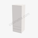 PW-W2D1854 Wall Cabinet With 2 Built-In Drawers | Forevermark Petit White