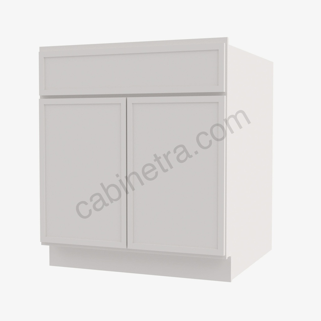 PW-B24B Double Door Base Cabinet | Forevermark Petit White