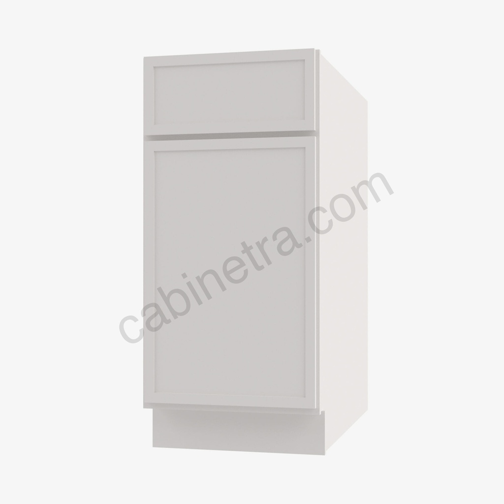 PW-B21 Single Door Base Cabinet | Petit White