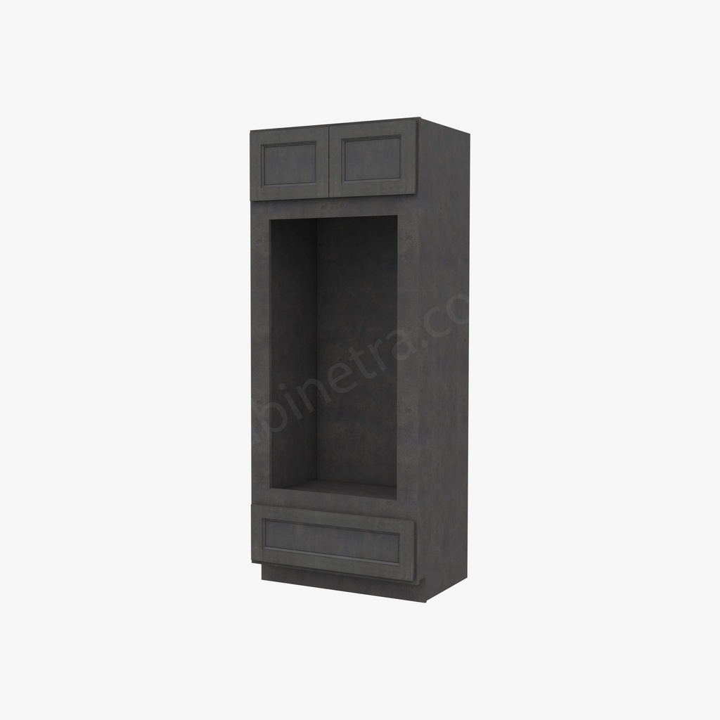 TS-OM3384B Tall Double Oven / Oven Microwave Cabinet | Forevermark Townsquare Grey