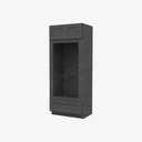 TS-OM3384B Tall Double Oven / Oven Microwave Cabinet | Forevermark Townsquare Grey