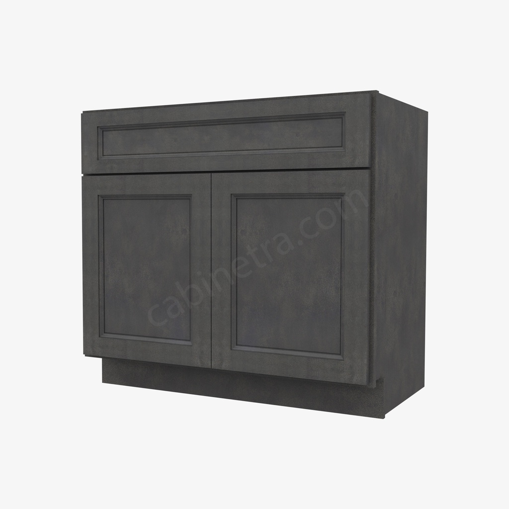 TS-S3621B-34-1/2"" Sink Base Vanity with Drawers | Forevermark Townsquare Grey