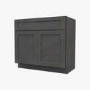 TS-S3621B-34-1/2"" Sink Base Vanity with Drawers | Forevermark Townsquare Grey