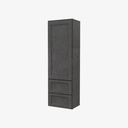 TS-W2D1860 Wall Cabinet With 2 Built-In Drawers | Forevermark Townsquare Grey
