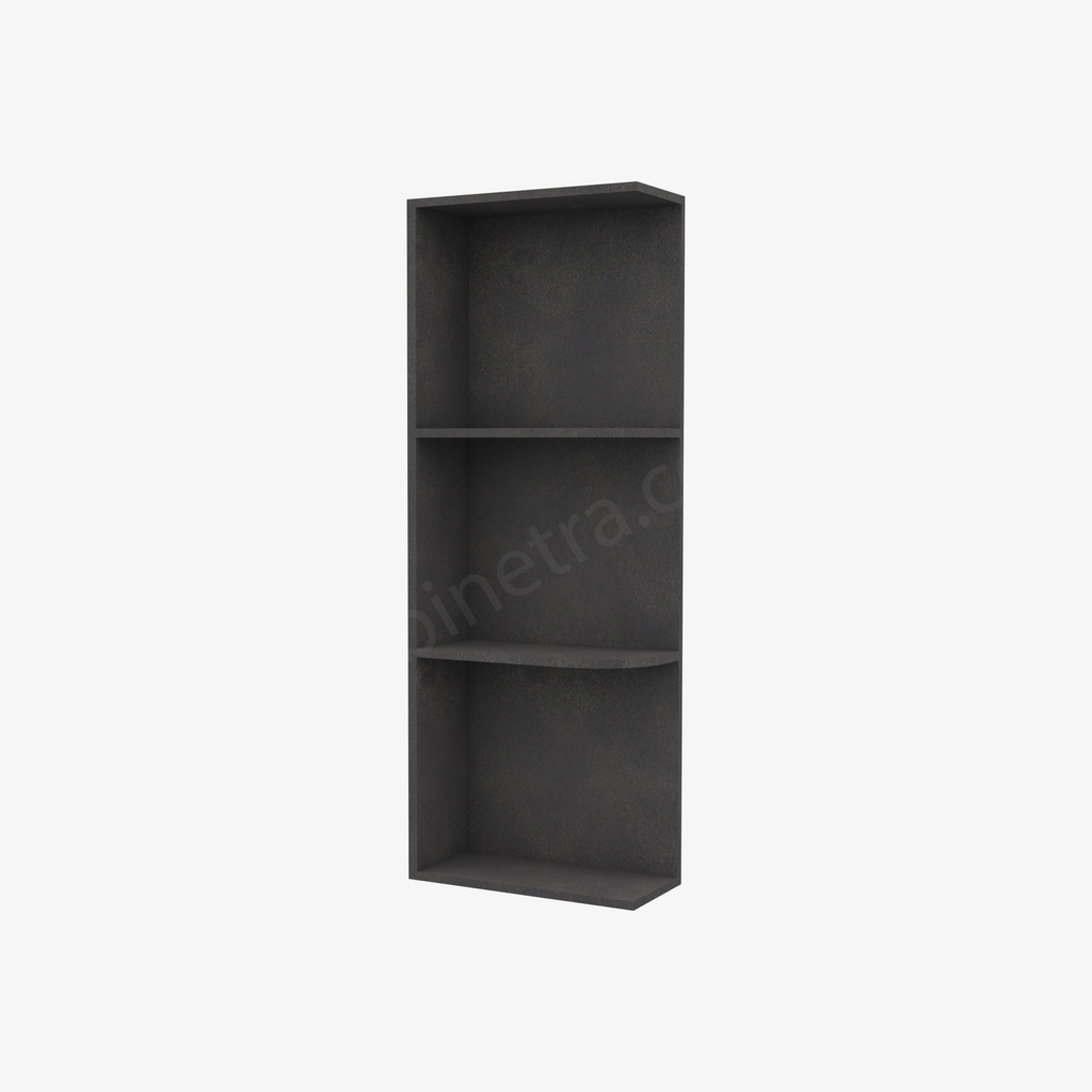 TS-WES530 Wall End Shelf with Open Shelves | Forevermark Townsquare Grey