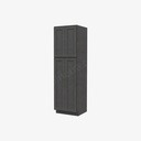 TS-WP2484B Tall Wall Pantry Cabinet with Butt Doors | Forevermark Townsquare Grey