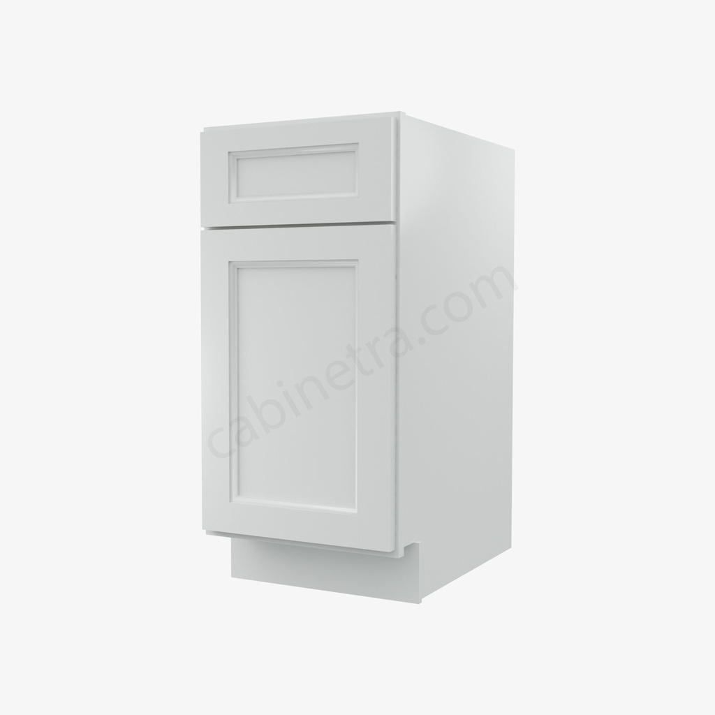 TW-B15 Single Door Base Cabinet | Forevermark Uptown White