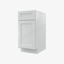 TW-B15 Single Door Base Cabinet | Forevermark Uptown White