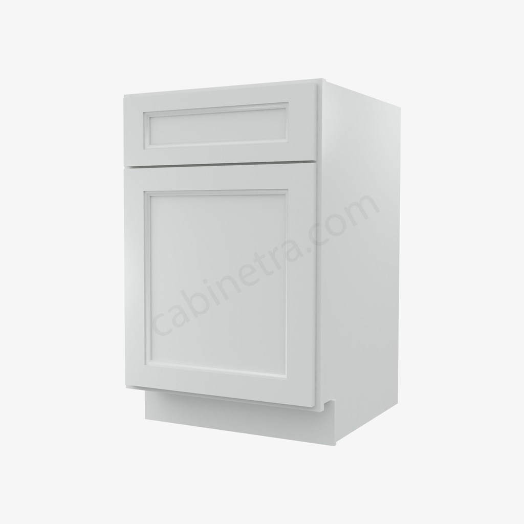 TW-B21 Single Door Base Cabinet | Uptown White