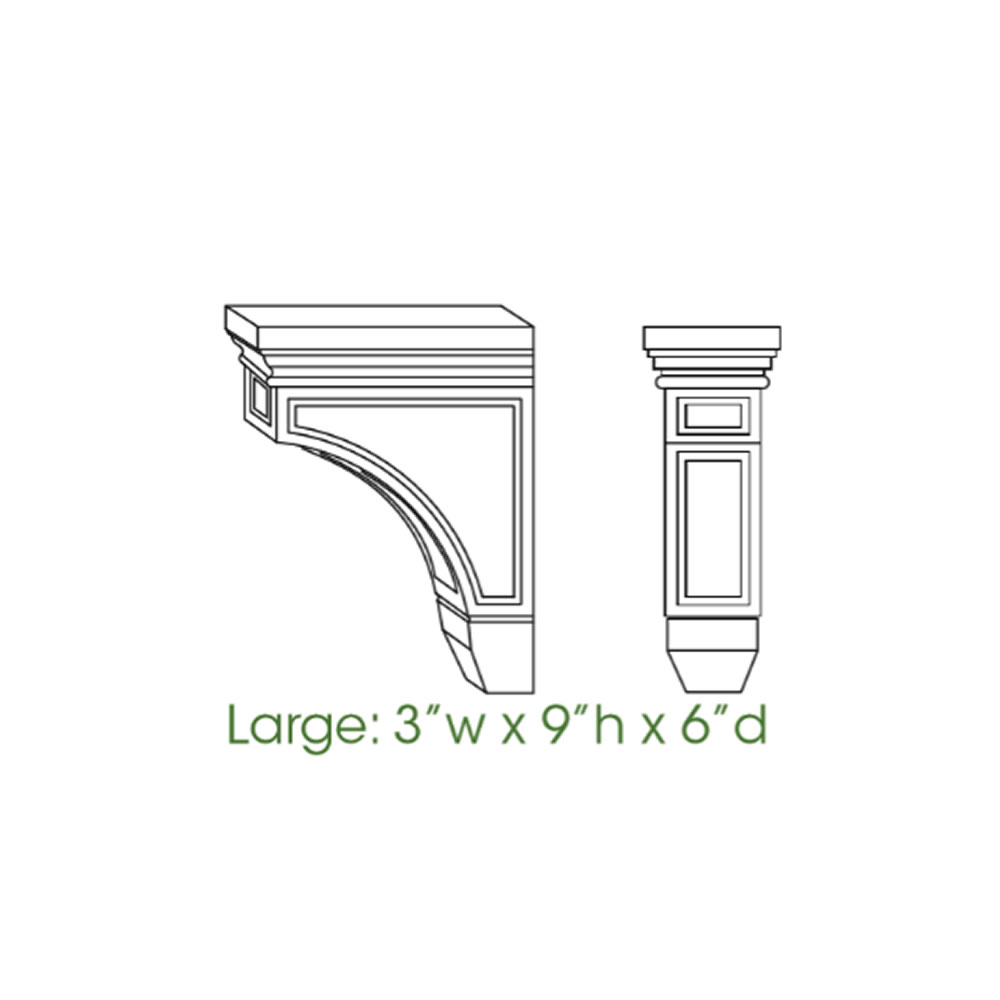 TW-CORBEL59 Decorative Large Corbell | Forevermark Uptown White
