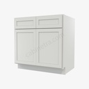 AW-B33B Double Door Base Cabinet | Forevermark Ice White Shaker