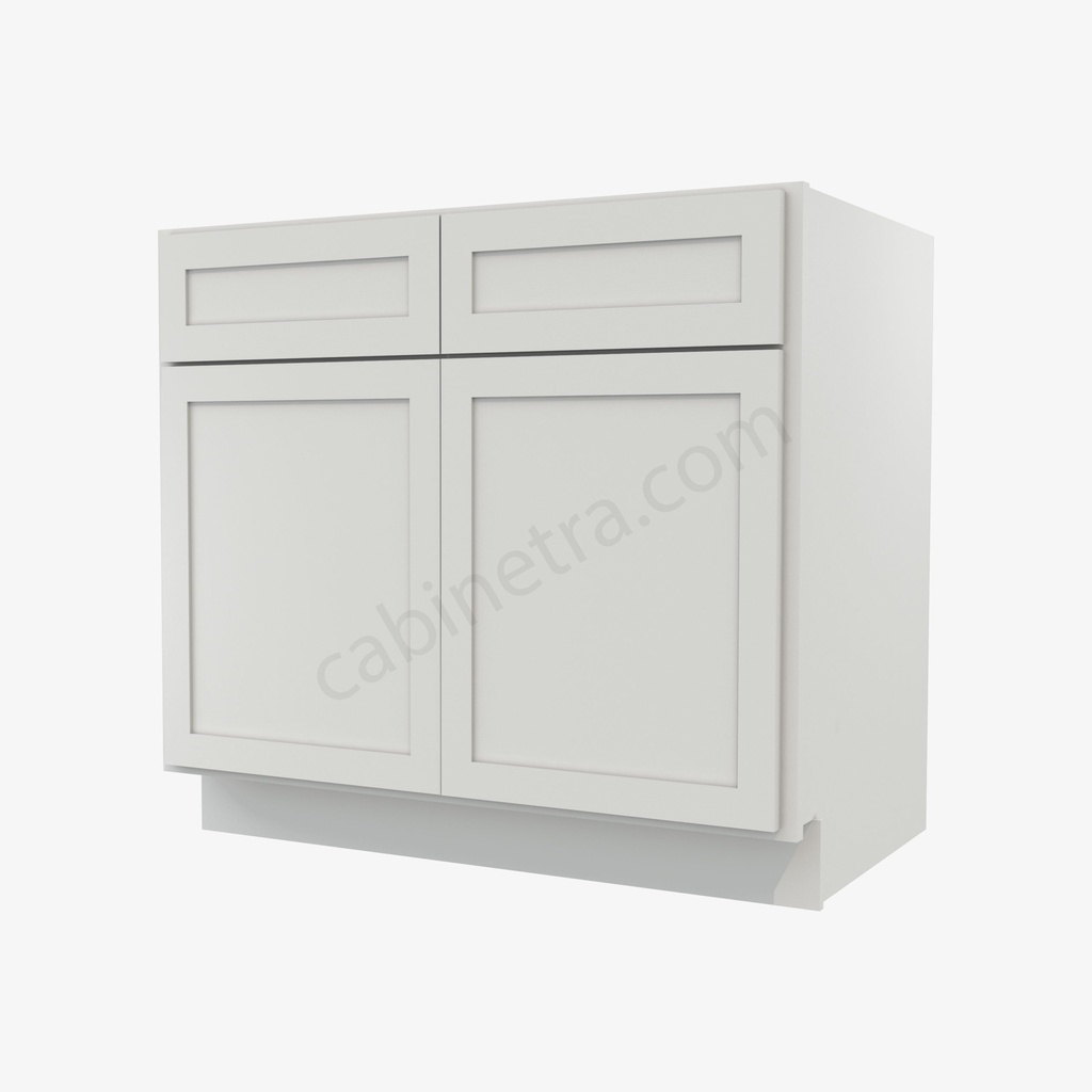 AW-B36B Double Door Base Cabinet | Forevermark Ice White Shaker