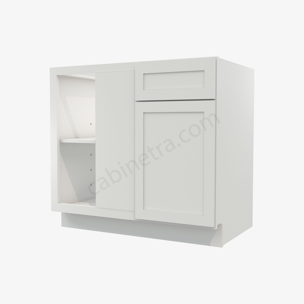 AW-BBLC39/42-36""W Base Blind Corner Cabinet | Forevermark Ice White Shaker