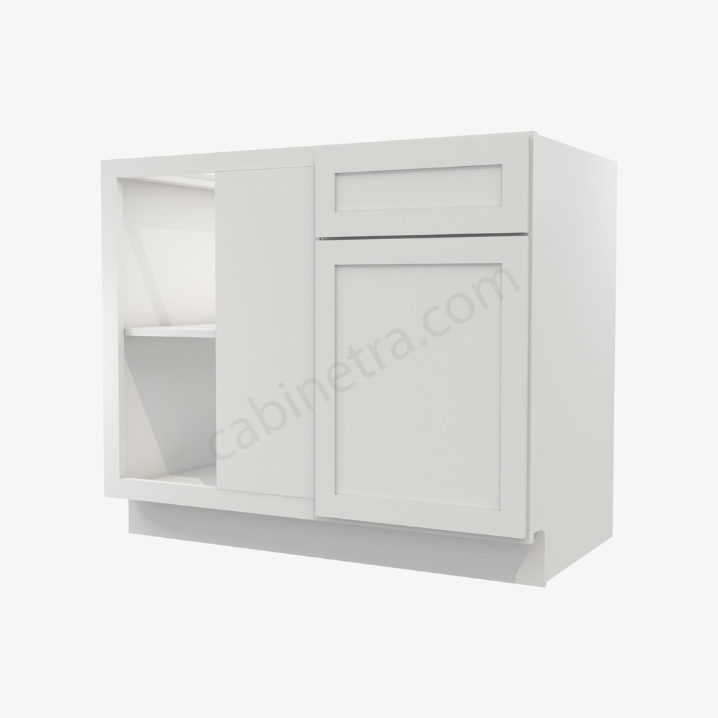 AW-BBLC42/45-39""W Base Blind Corner Cabinet | Forevermark Ice White Shaker