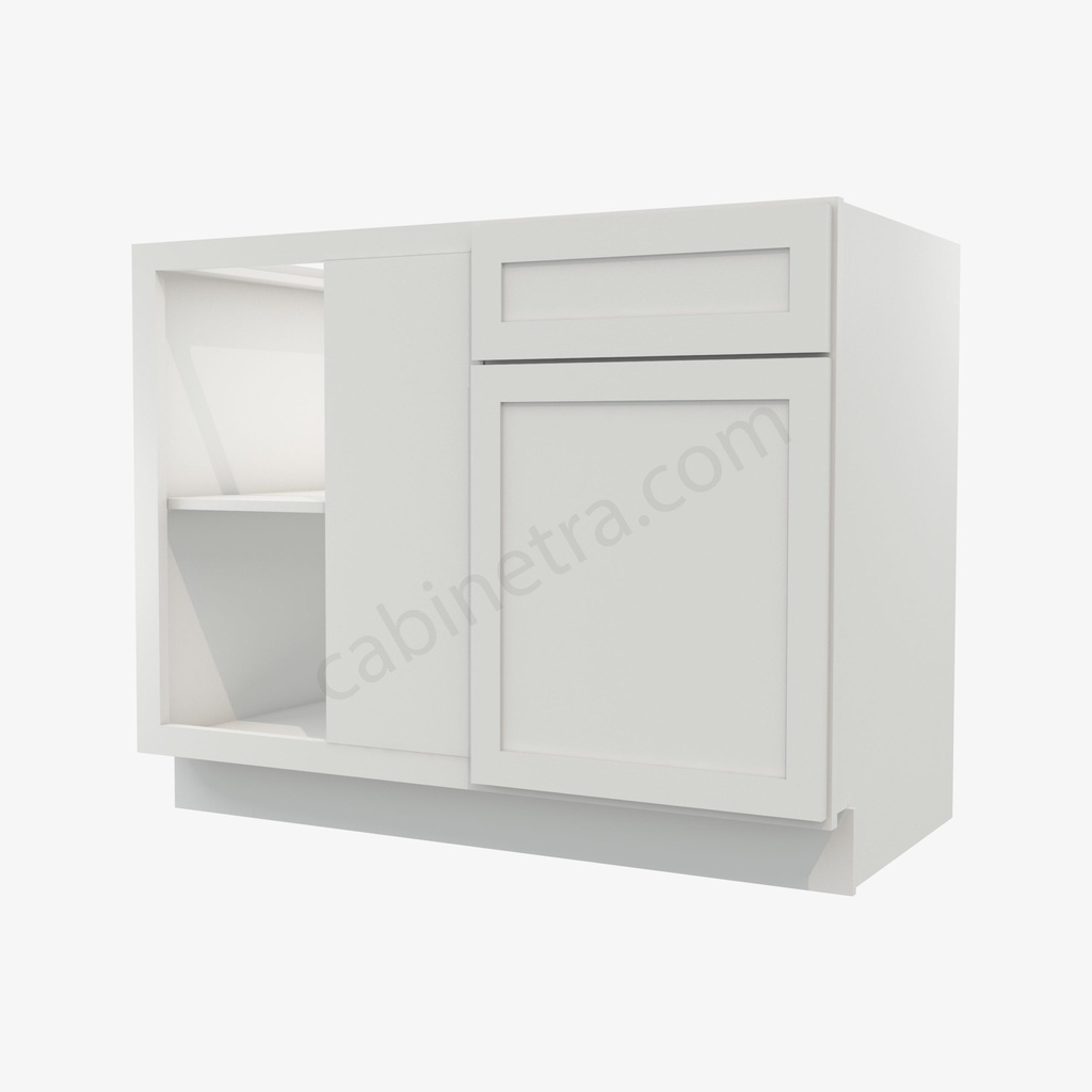AW-BBLC45/48-42""W Base Blind Corner Cabinet | Forevermark Ice White Shaker