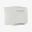 AW-BDCF36 Base Diagonal Corner Sink Cabinet | Forevermark Ice White Shaker
