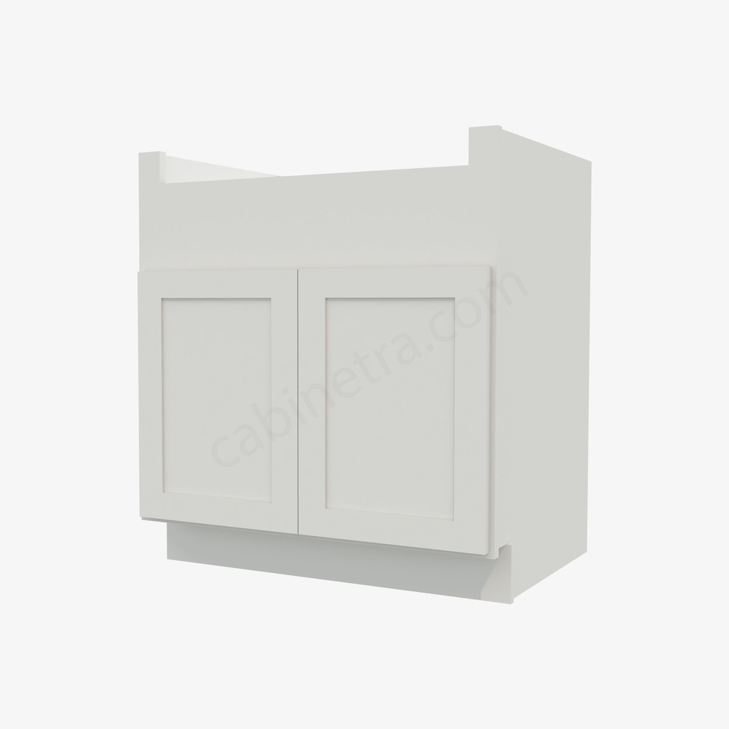AW-FSB30B Farm Sink Base Cabinet | Forevermark Ice White Shaker
