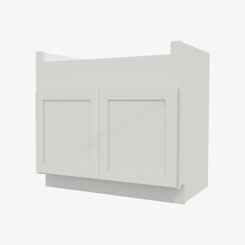 AW-FSB36B Farm Sink Base Cabinet | Forevermark Ice White Shaker