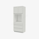 AW-OC3384B Tall Oven Cabinet | Forevermark Ice White Shaker