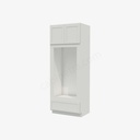 AW-OM3390B Tall Double Oven / Oven Microwave Cabinet | Forevermark Ice White Shaker