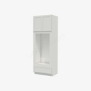 AW-OM3396B Tall Double Oven / Oven Microwave Cabinet | Forevermark Ice White Shaker