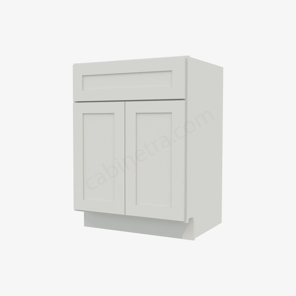 AW-S2421B-34-1/2"" Sink Base Vanity with Drawers | Forevermark Ice White Shaker