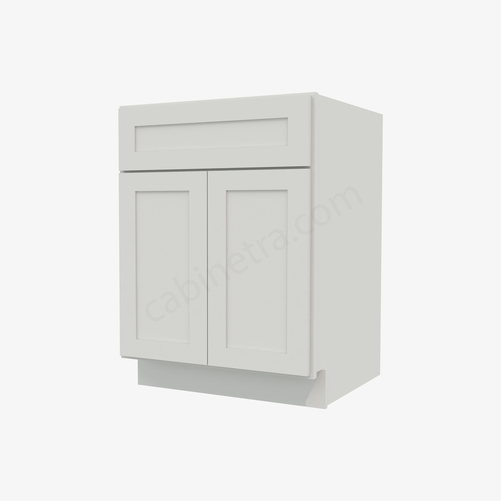 AW-SB24 Sink Base Cabinet | Forevermark Ice White Shaker