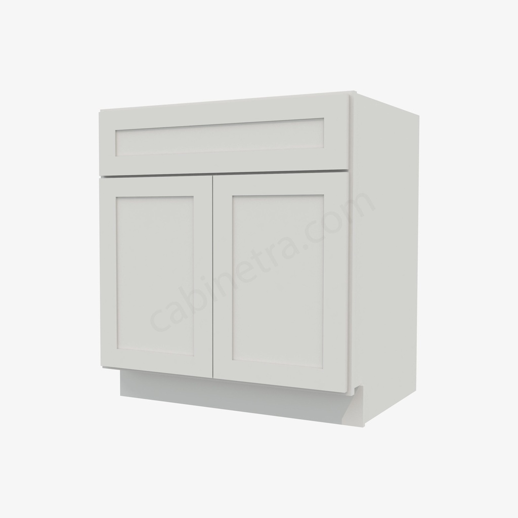 AW-SB30B Sink Base Cabinet | Forevermark Ice White Shaker