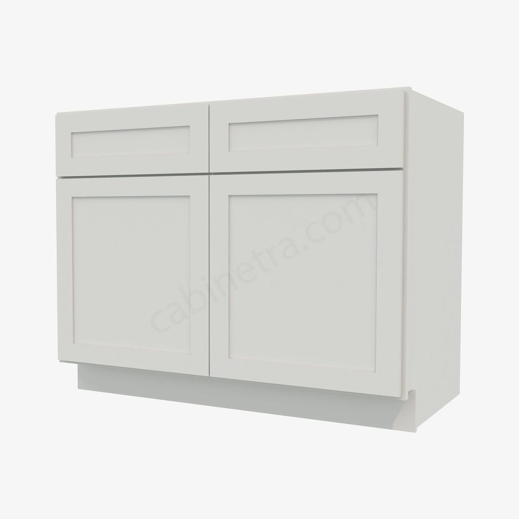 AW-SB42 Sink Base Cabinet | Forevermark Ice White Shaker