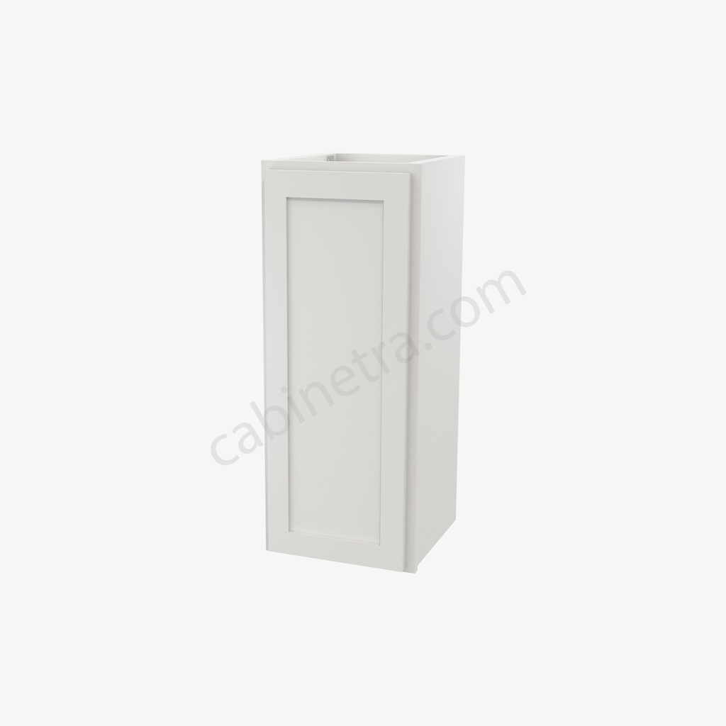 AW-W1230 Single Door Wall Cabinet | Forevermark Ice White Shaker