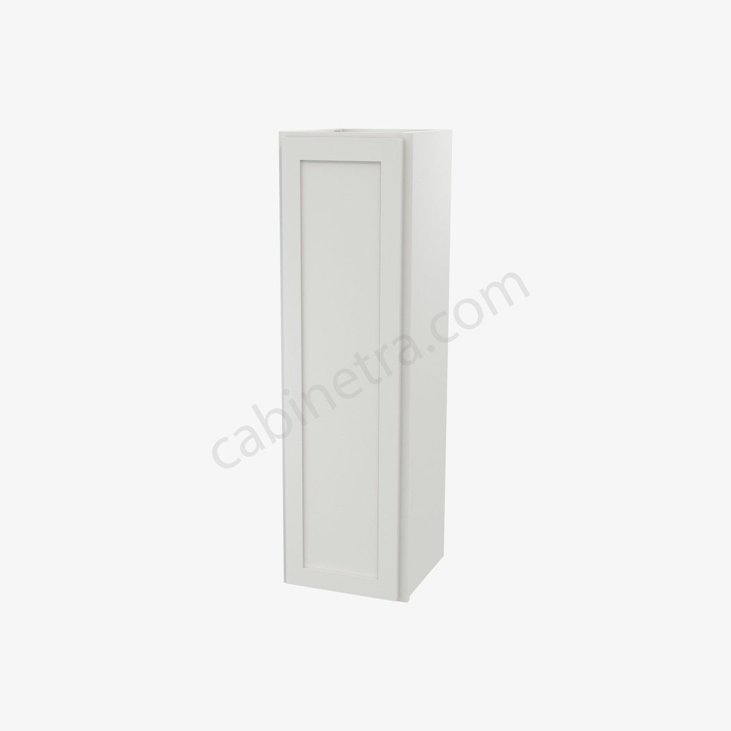 AW-W1242 Single Door Wall Cabinet | Forevermark Ice White Shaker