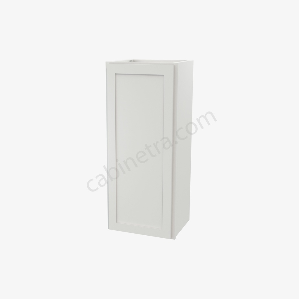 AW-W1536 Single Door Wall Cabinet | Forevermark Ice White Shaker
