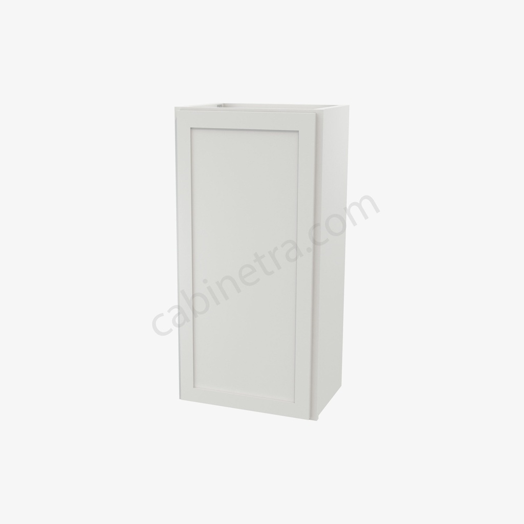 AW-W1836 Single Door Wall Cabinet | Forevermark Ice White Shaker