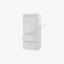 AW-W2D1848 Wall Cabinet With 2 Built-In Drawers | Forevermark Ice White Shaker