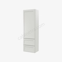 AW-W2D1860 Wall Cabinet With 2 Built-In Drawers | Forevermark Ice White Shaker