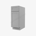 AB-B12 Single Door Base Cabinet | Forevermark Lait Gray Shaker