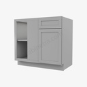 AB-BBLC39/42-36""W Base Blind Corner Cabinet | Forevermark Lait Gray Shaker