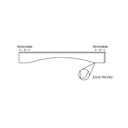 AB-VAL54S Arch Panel Valance | Forevermark Lait Gray Shaker