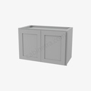 AB-W2415B Double Door Wall Cabinet | Forevermark Lait Gray Shaker