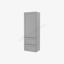 AB-W2D1854 Wall Cabinet With 2 Built-In Drawers | Forevermark Lait Gray Shaker