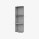 AB-WES536 Wall End Shelf with Open Shelves | Forevermark Lait Gray Shaker