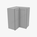 AB-WSQ2430 Easy Reach Wall Corner Cabinet | Forevermark Lait Gray Shaker