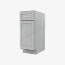 AN-B12 Single Door Base Cabinet | Forevermark Nova Light Grey Shaker