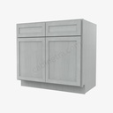 AN-B36B Double Door Base Cabinet | Forevermark Nova Light Grey Shaker