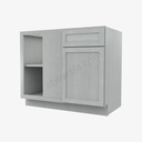 AN-BBLC42/45-39""W Base Blind Corner Cabinet | Forevermark Nova Light Grey Shaker