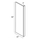 AN-REP2484(3)-3/4"" Refrigerator End Panel | Forevermark Nova Light Grey Shaker