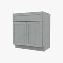 AN-S3021B-34-1/2"" Sink Base Vanity with Drawers | Forevermark Nova Light Grey Shaker